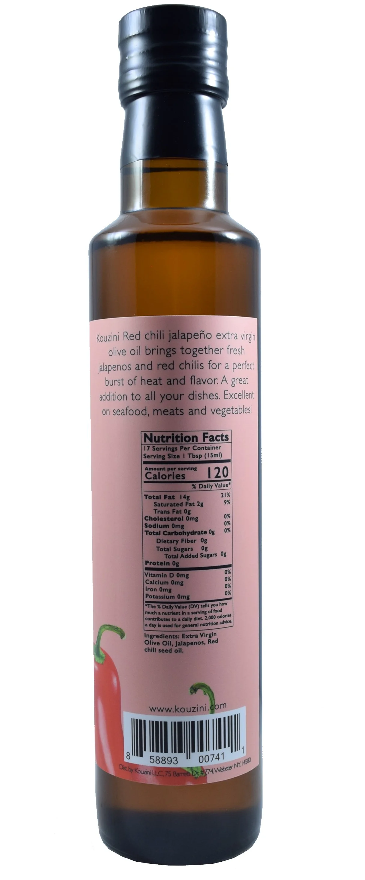 Kouzini Red Chili Jalapeno Infused Extra Virgin Olive Oil — KOUZINI